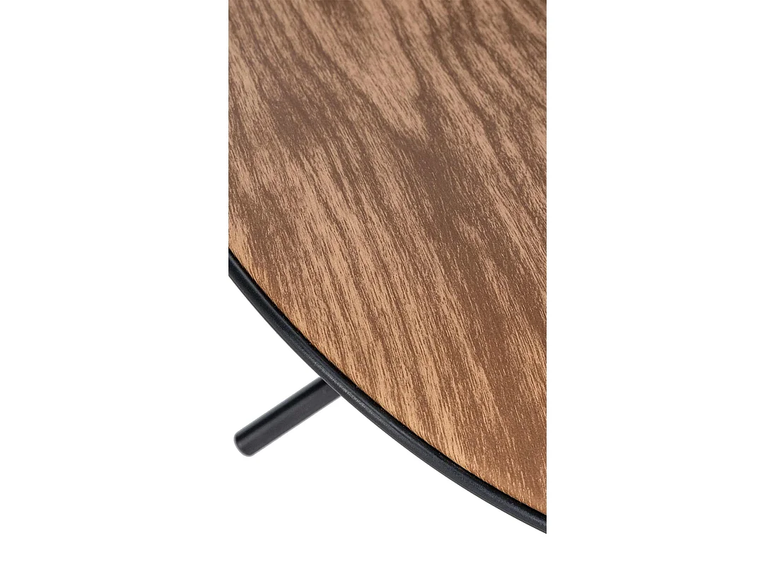 Lot de 2 Tabourets de bar - Similicuir & Métal - Nature - Alisson