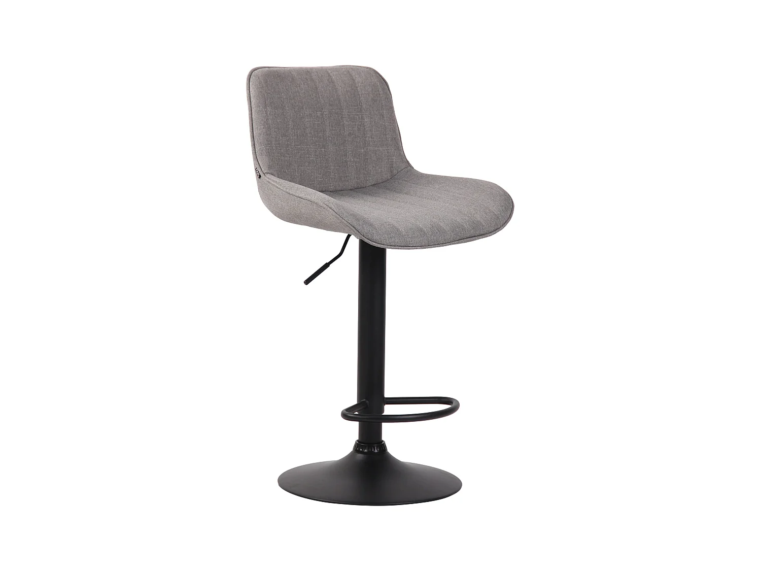 Tabourets de bar - Tissu & Métal - Gris - Lentini