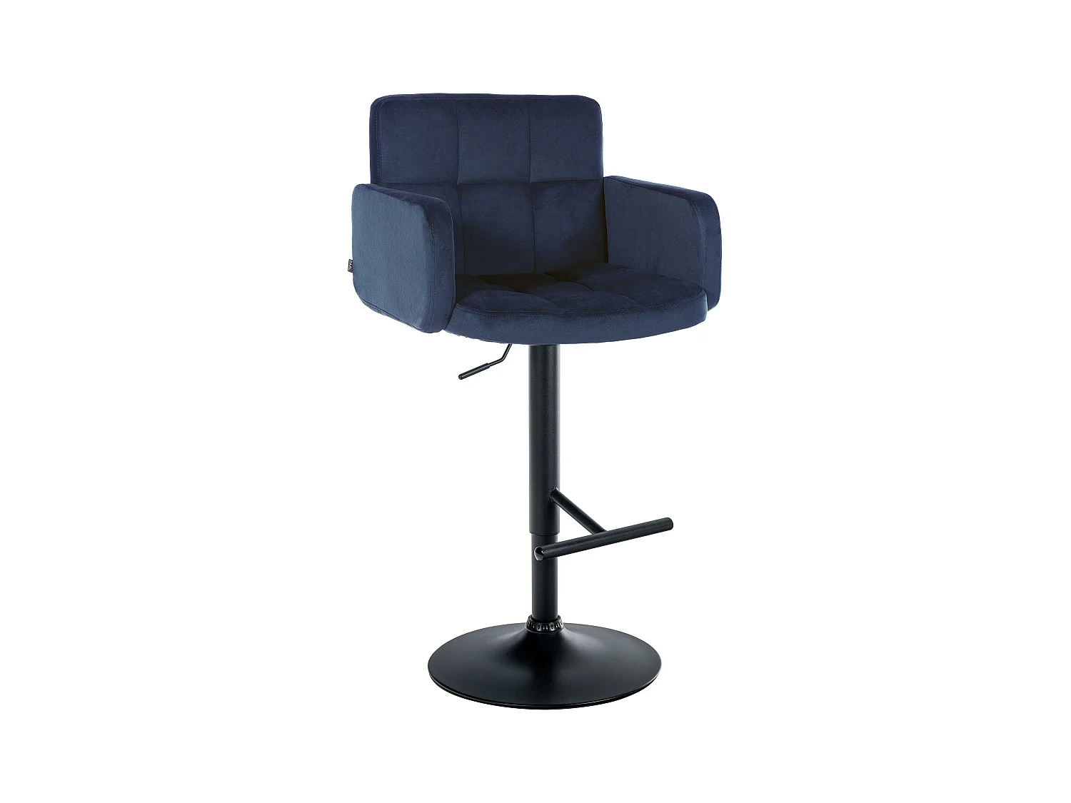 Tabouret de bar - Velours & Métal - Bleu - Los Angeles