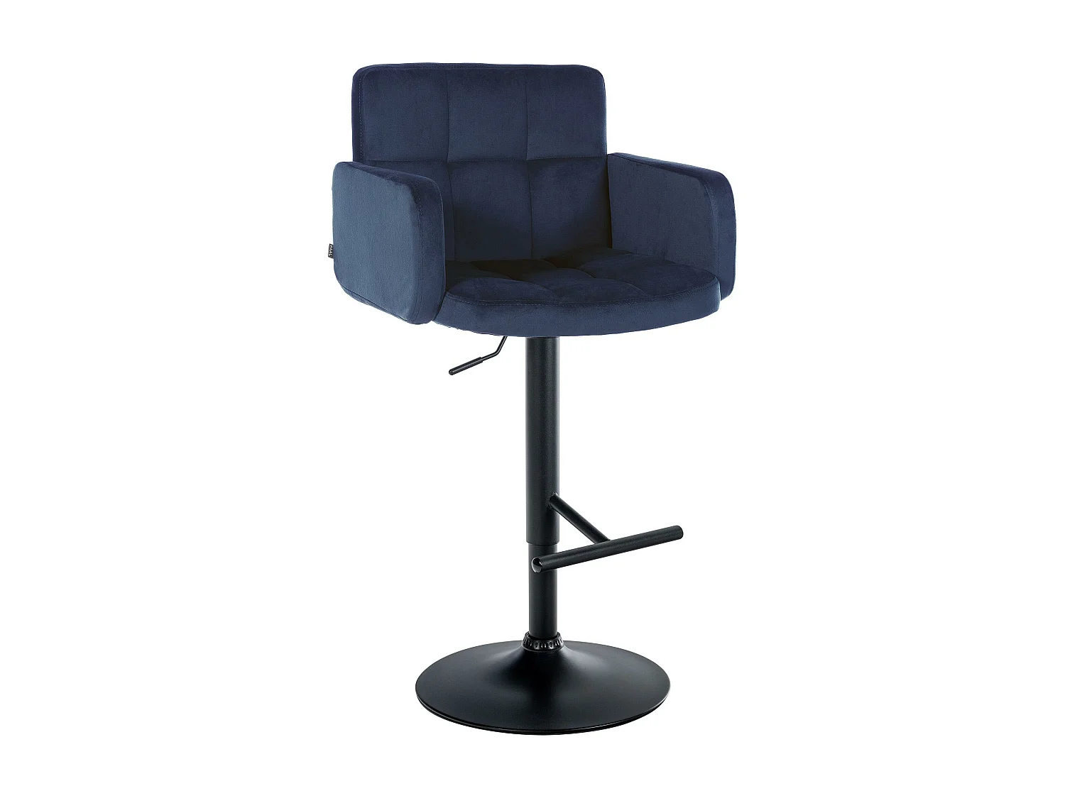 Tabouret de bar - Velours & Métal - Bleu - Los Angeles