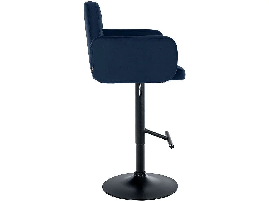 Tabouret de bar - Velours & Noir - Bleu - Los Angeles