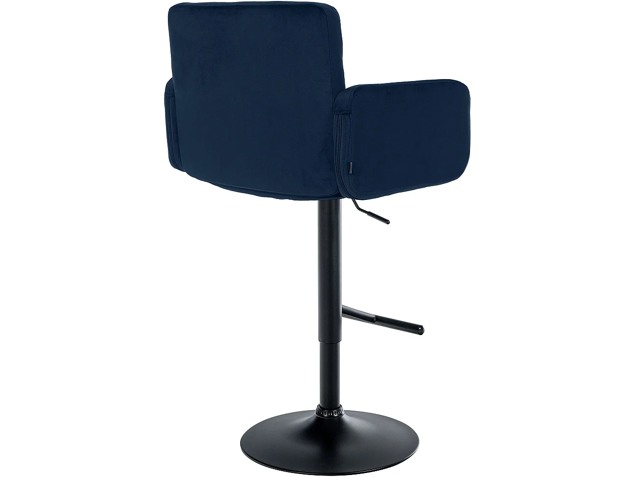 Tabouret de bar - Velours & Noir - Bleu - Los Angeles