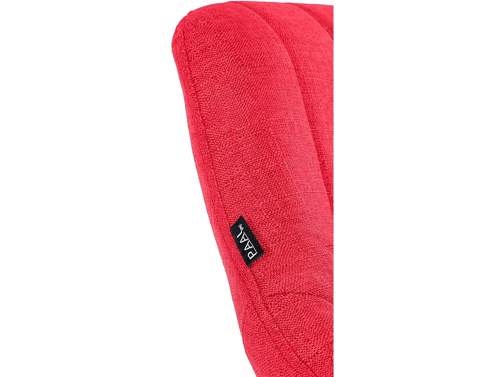 Tabouret de bar - Tissu & Métal - Rouge - Milet