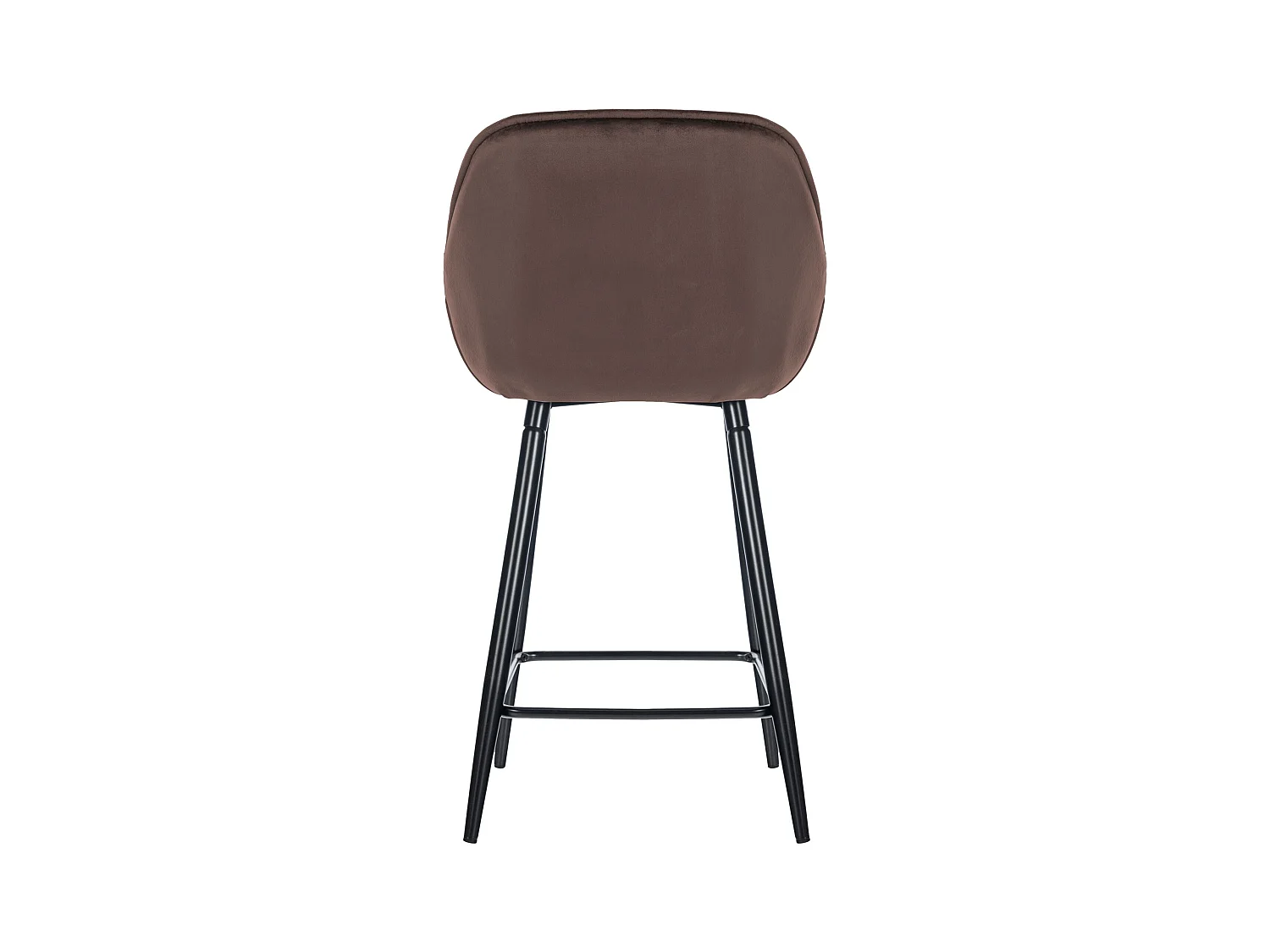 Tabourets de bar - Velours & Métal - Marron - Gibson 76