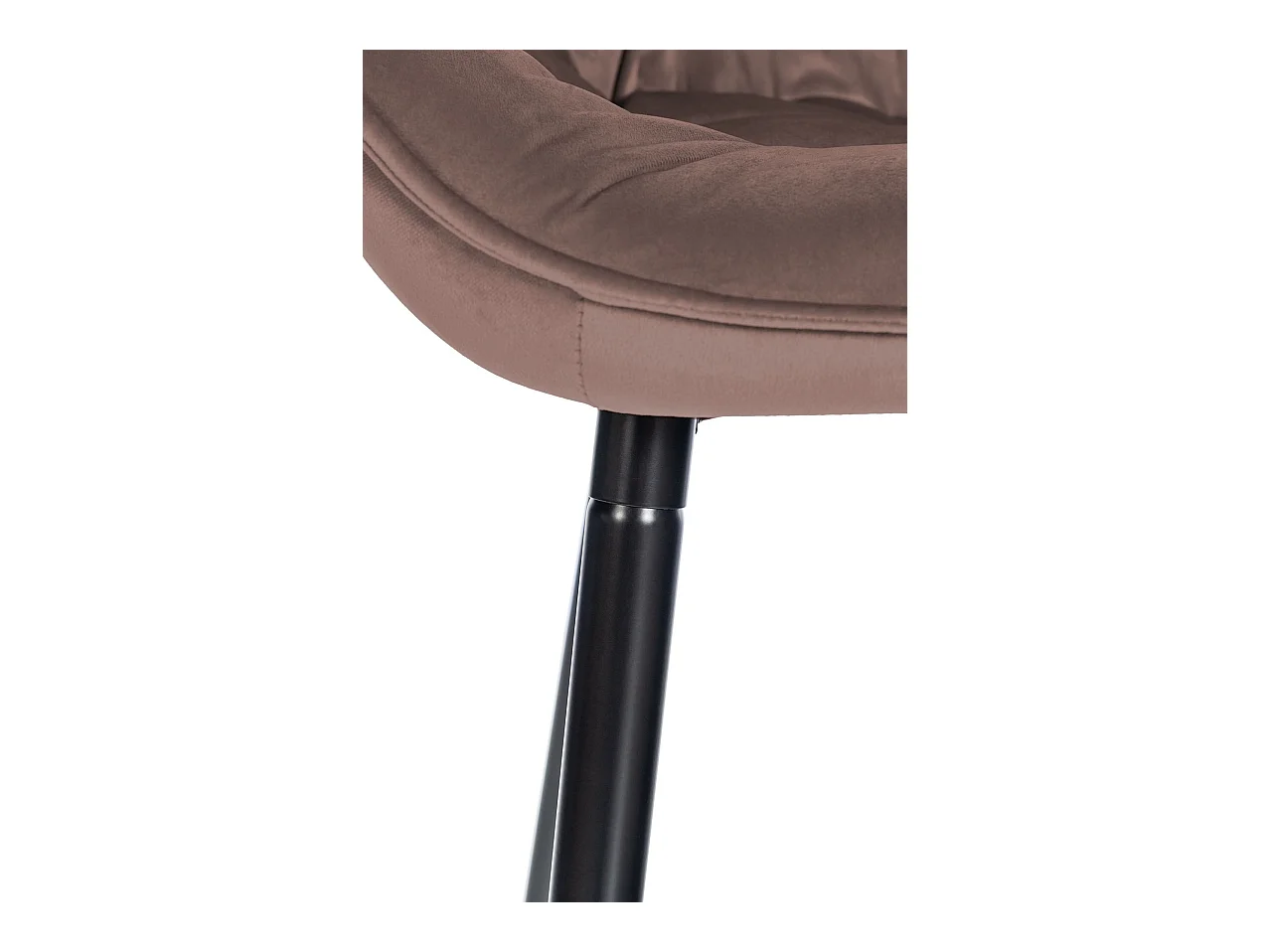 Tabourets de bar - Velours & Métal - Marron - Gibson 76