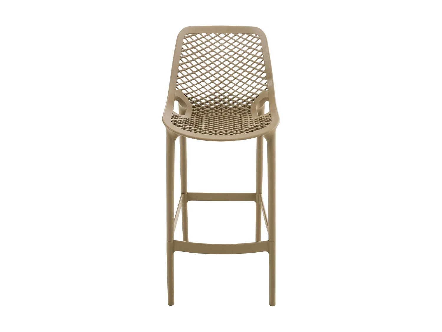 Lot de 2  Tabouret de bar - Plastique - Boue - Air