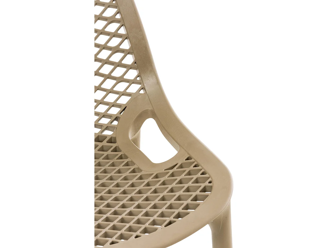 Lot de 2  Tabouret de bar - Plastique - Boue - Air