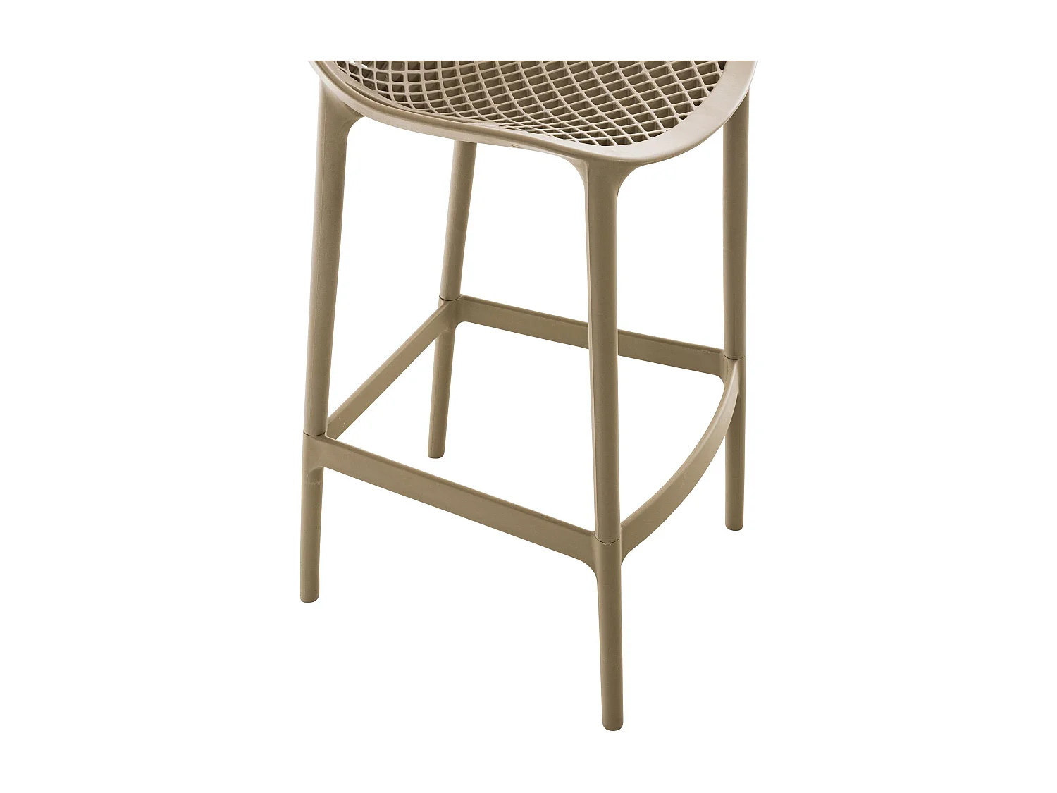 Lot de 2  Tabouret de bar - Plastique - Boue - Air