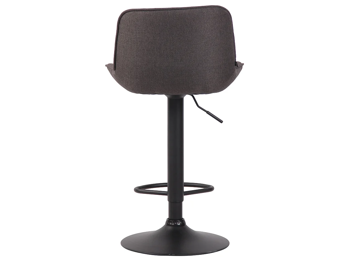 Tabourets de bar - Tissu & Métal - Gris foncé - Lentini