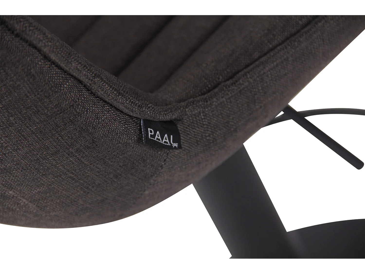 Tabourets de bar - Tissu & Métal - Gris foncé - Lentini