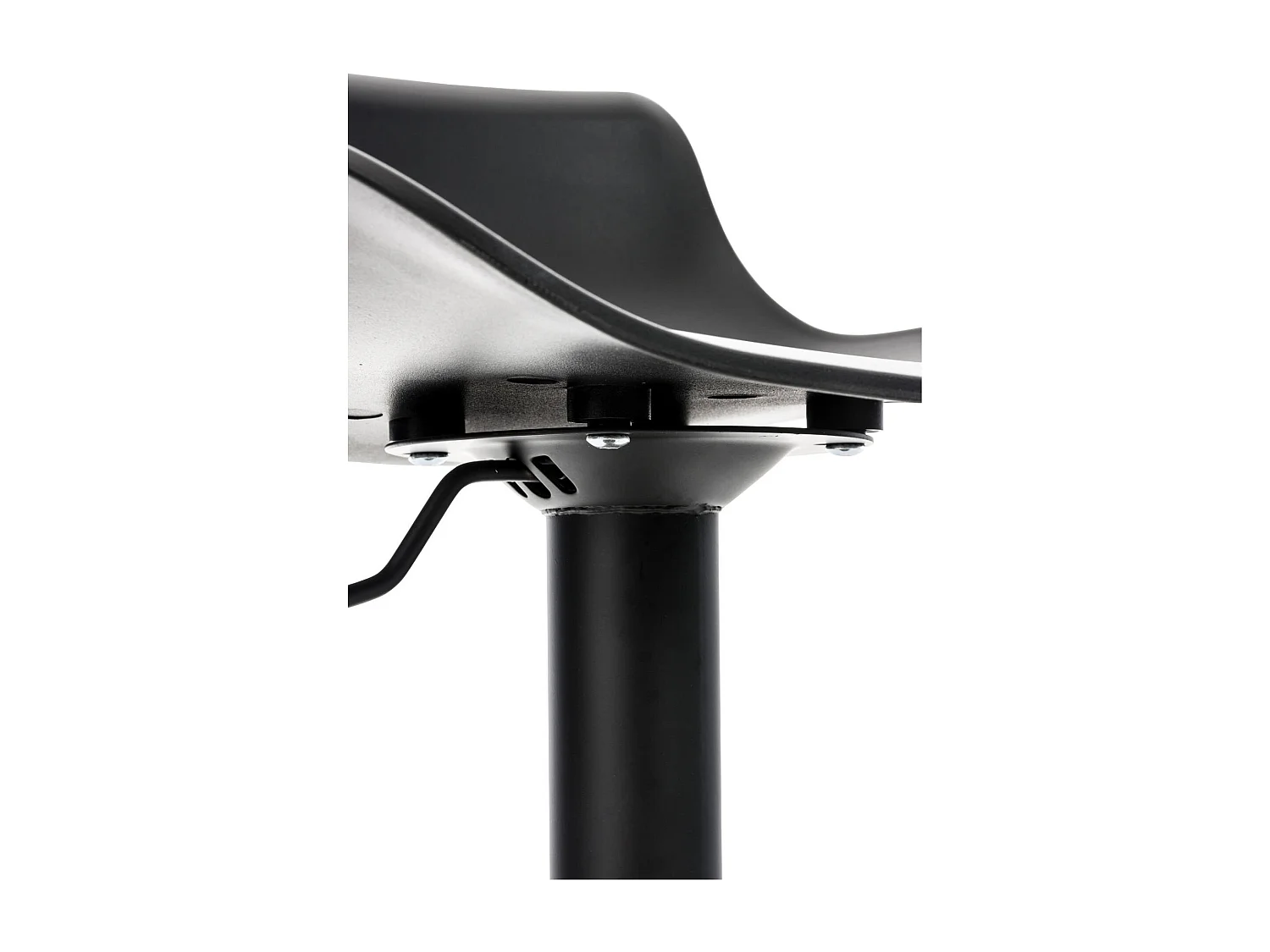 Lot de 4  Tabouret de bar - Plastique - Noir - Aveiro