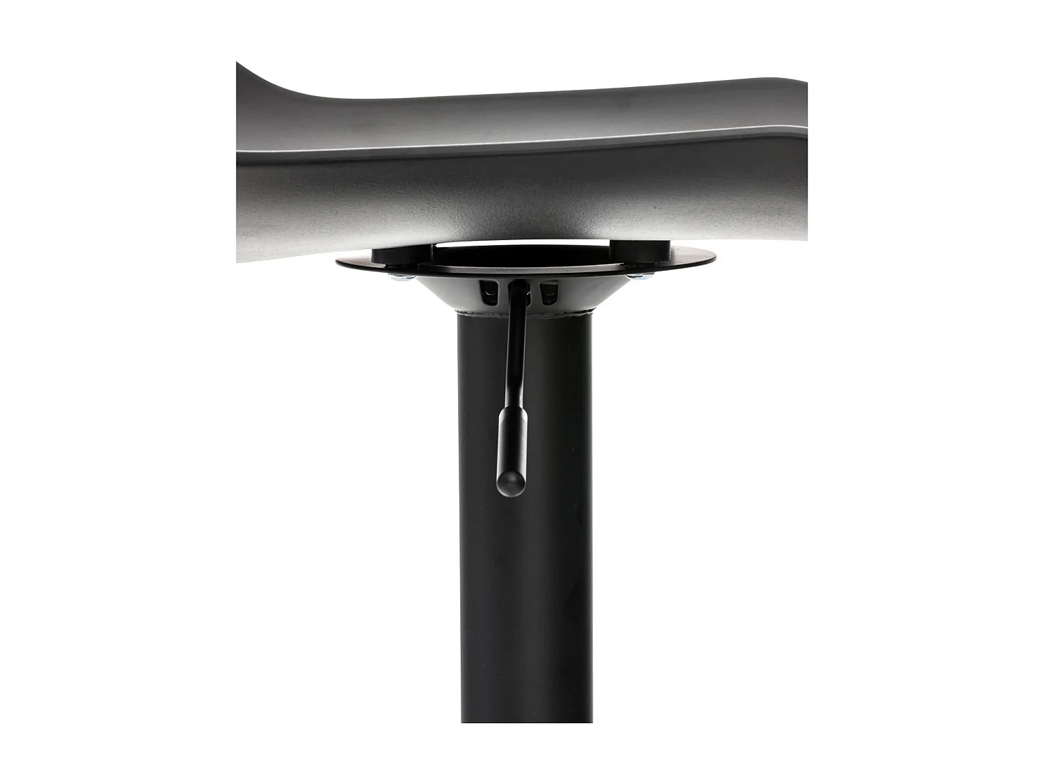 Lot de 4  Tabouret de bar - Plastique - Noir - Aveiro