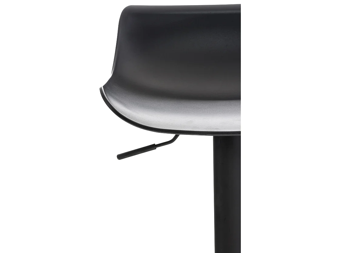 Lot de 4  Tabouret de bar - Plastique - Noir - Aveiro