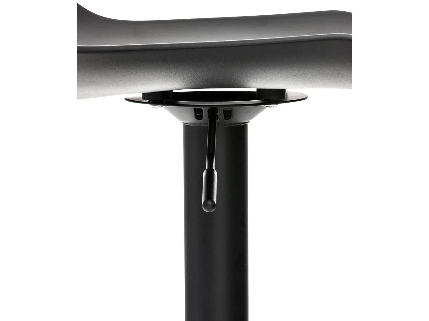 Lot de 4  Tabouret de bar - Plastique - Noir - Aveiro