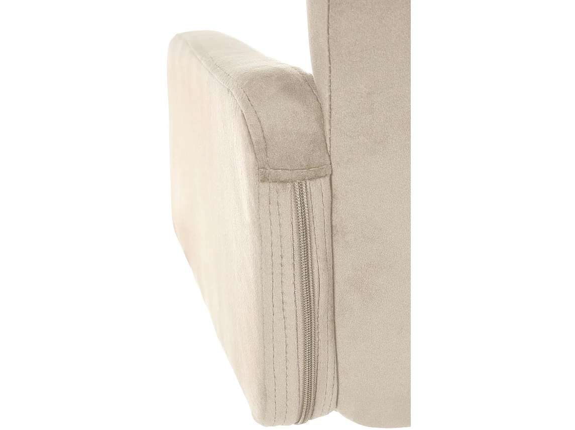 Tabouret de bar - Velours & Métal - Crème - Los Angeles