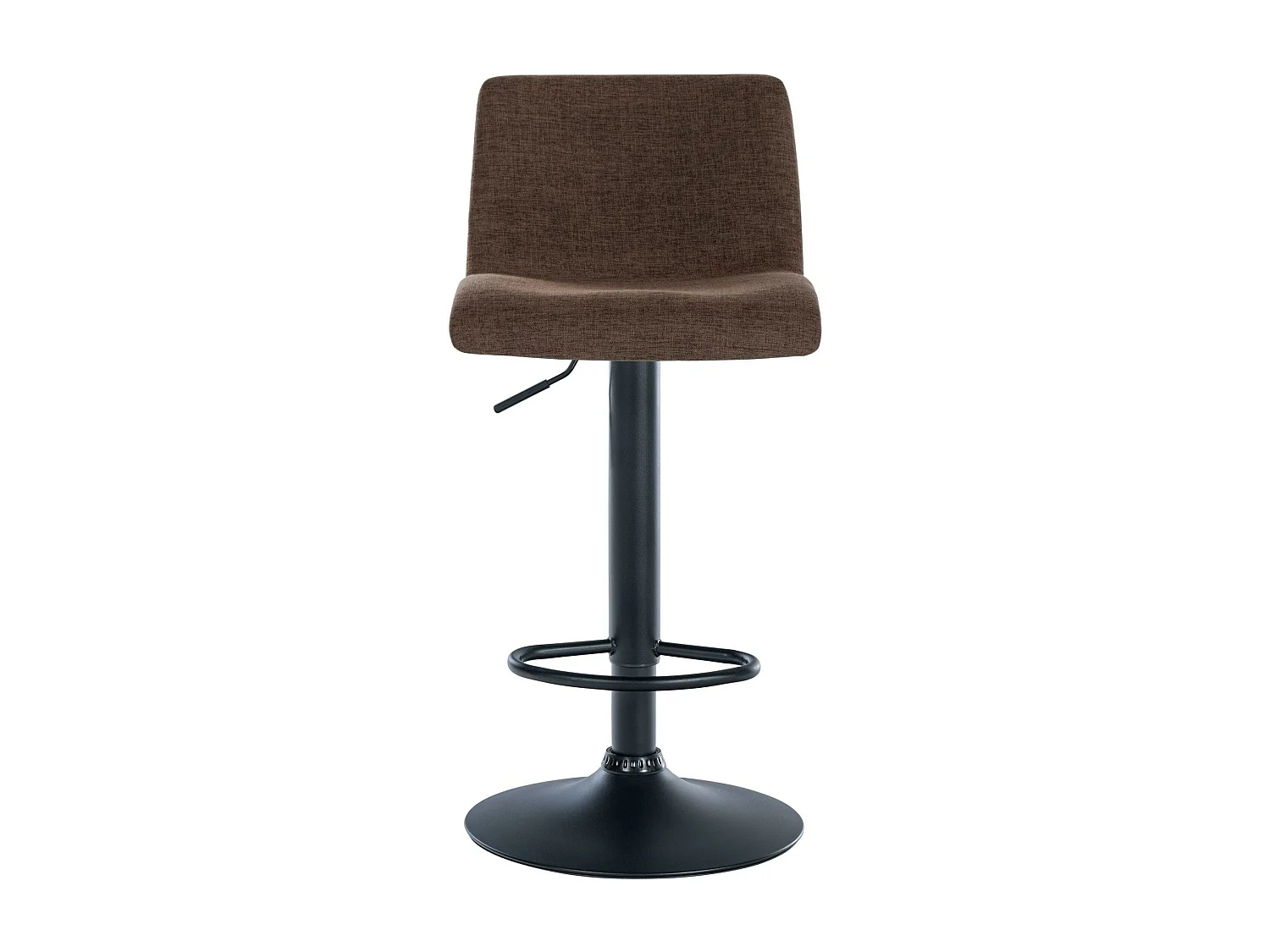 Lot de 2  Tabouret de bar - Tissu & Métal - Marron - Branford