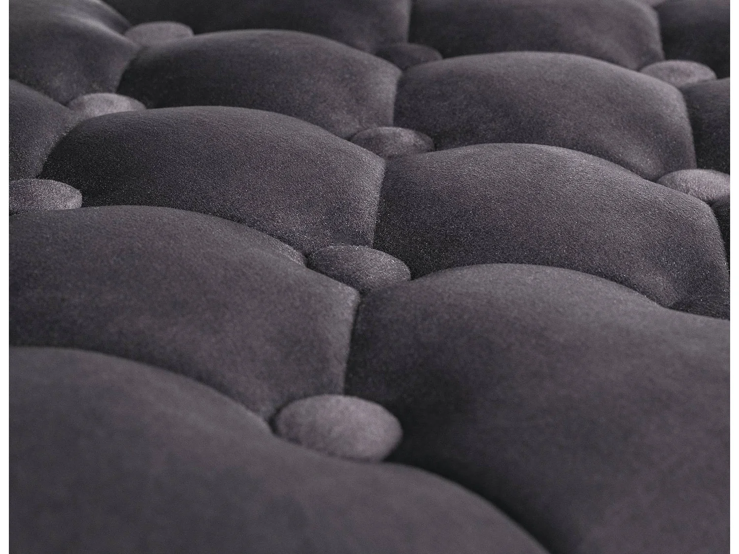 Tabouret de bar - Velours - Gris foncé - Dublin