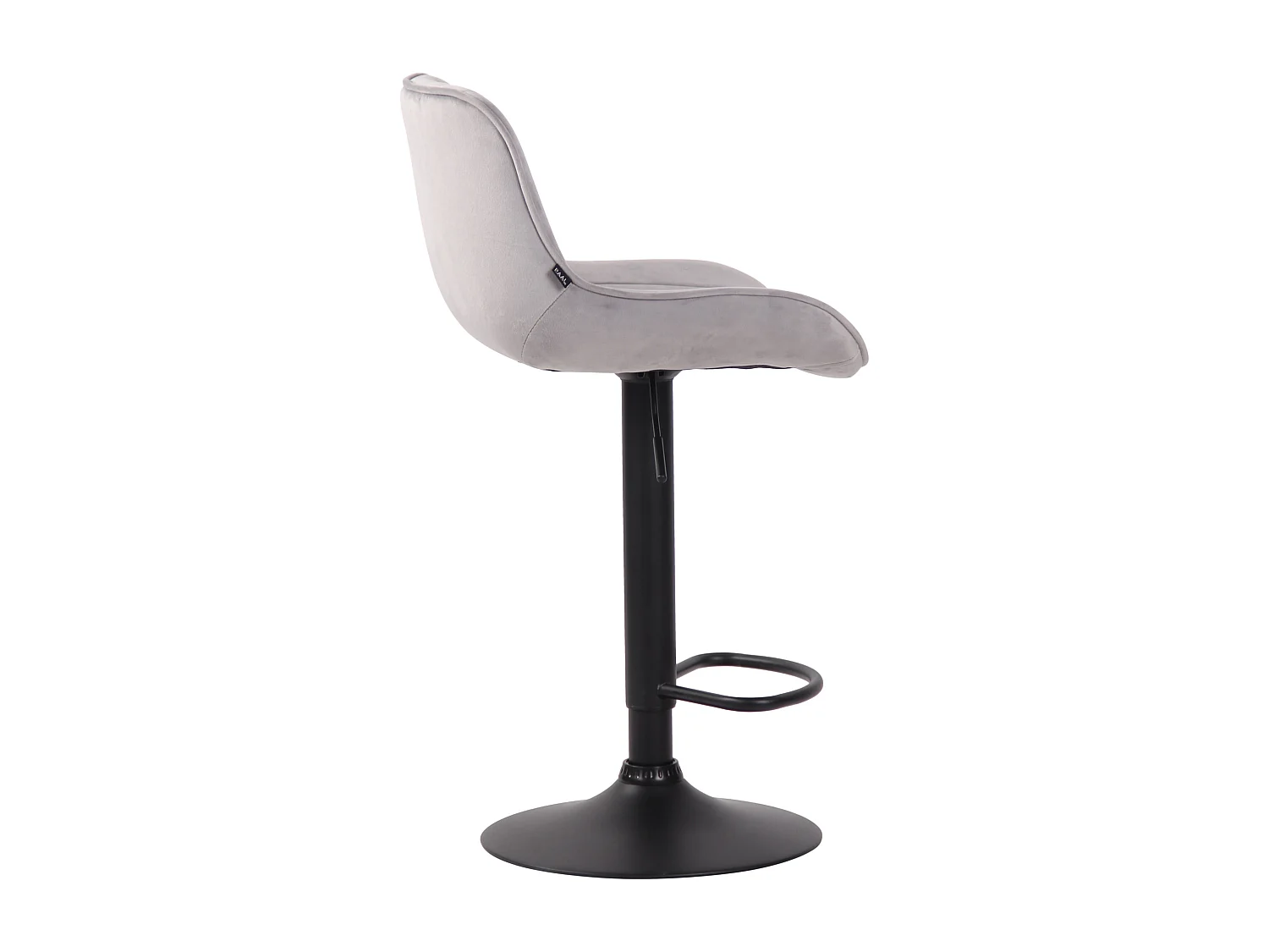 Tabourets de bar - Velours & Métal - Gris - Lentini