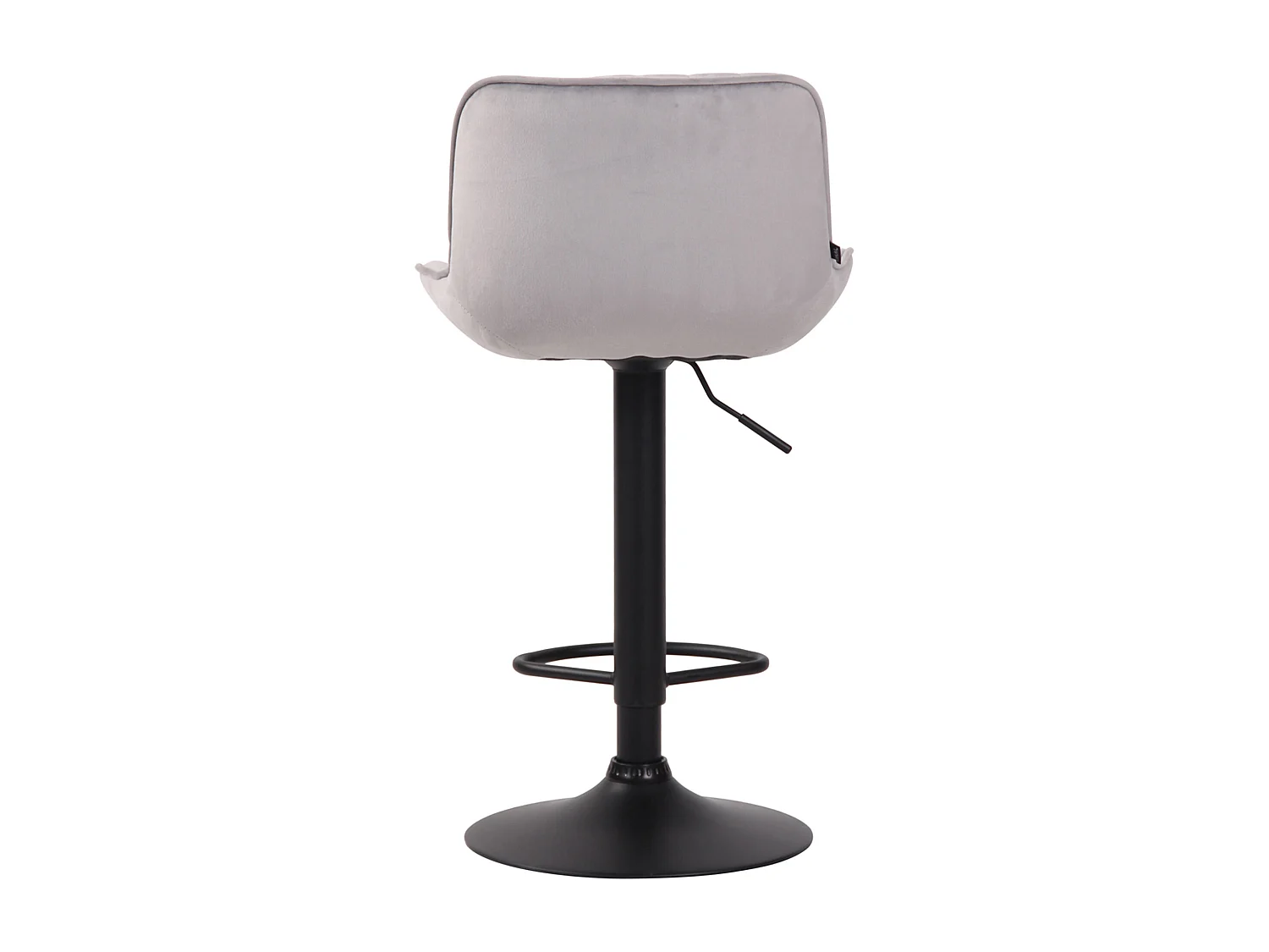 Tabourets de bar - Velours & Métal - Gris - Lentini