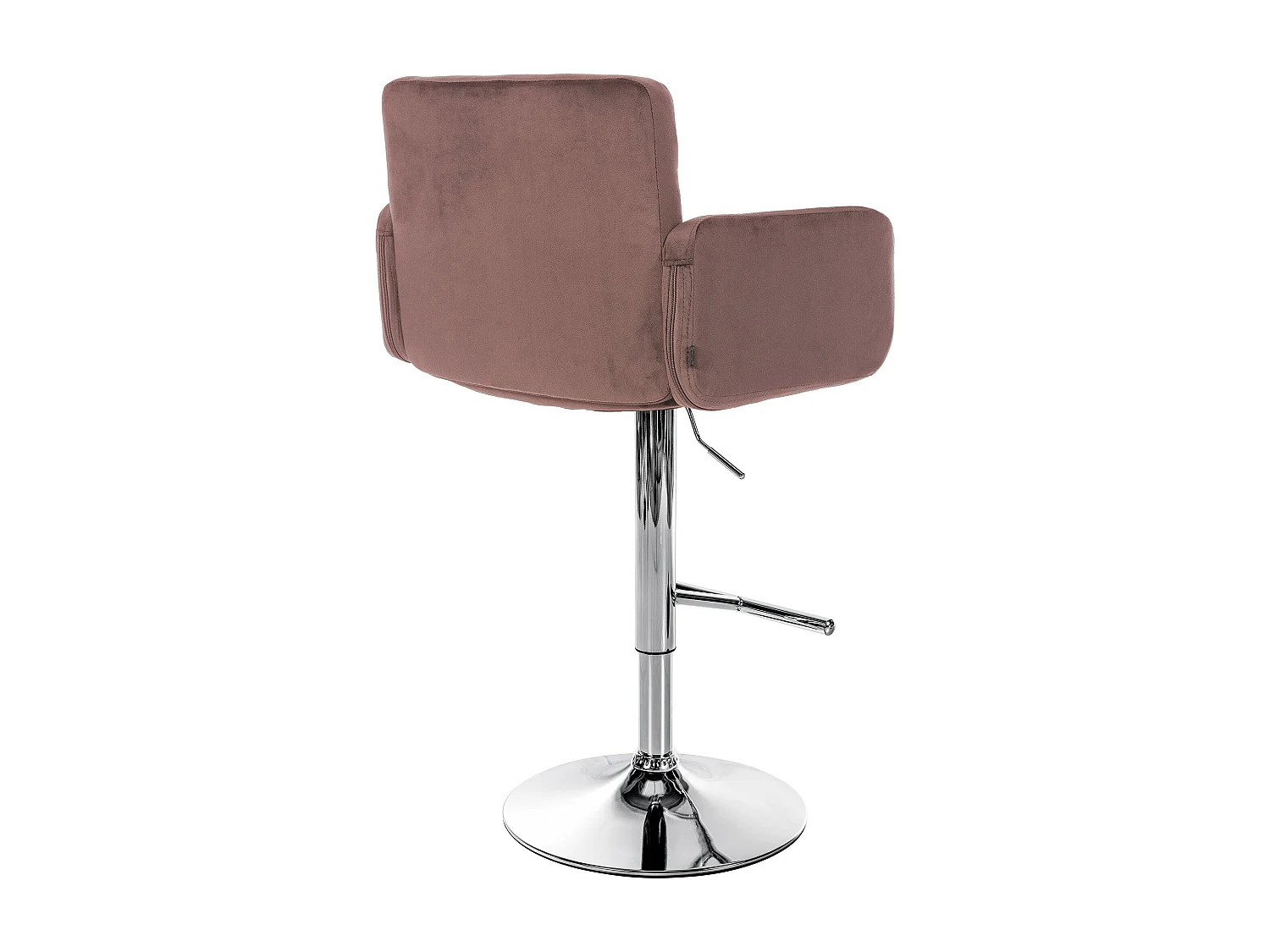 Tabouret de bar - Velours & Métal - Marron - Los Angeles