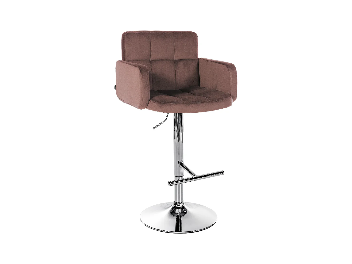 Tabouret de bar - Velours & Métal - Marron - Los Angeles