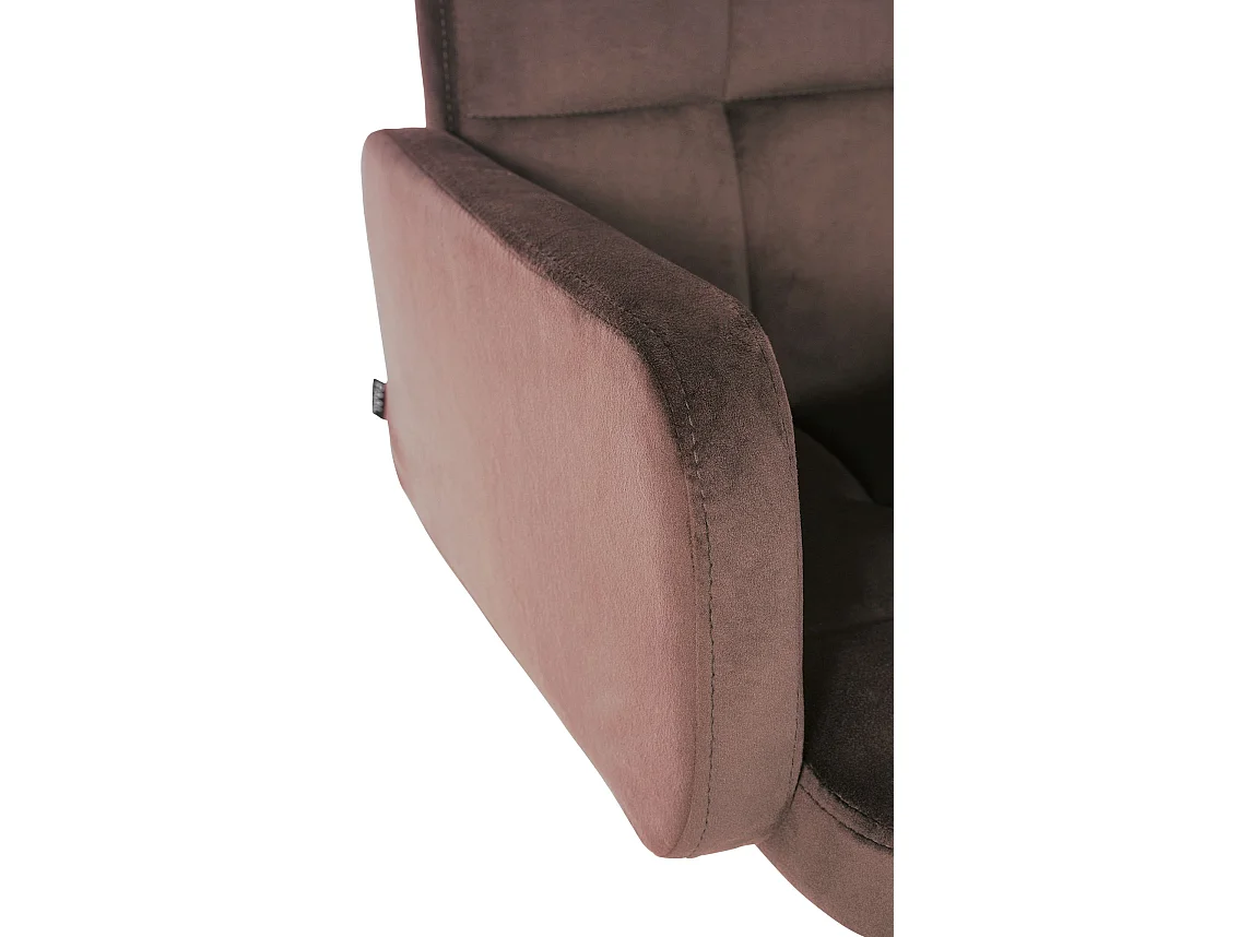 Tabouret de bar - Velours & Métal - Marron - Los Angeles