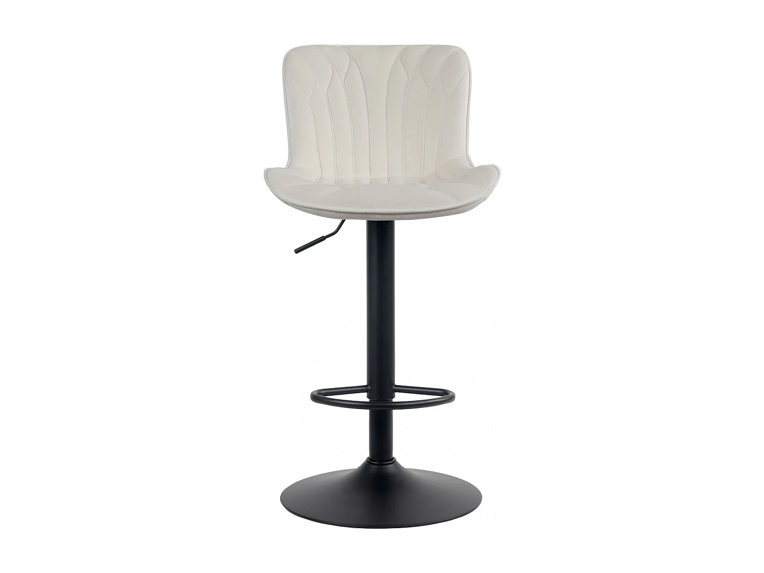 Barkruk - Fluweel - creme - Linus