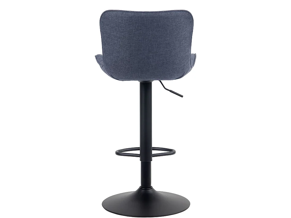 Tabourets de bar - Tissu & Métal - Bleu - Emma