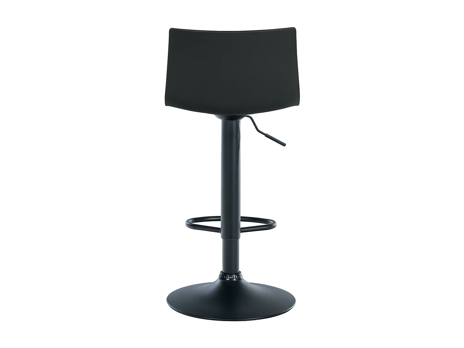 Lot de 2  Tabouret de bar - Plastique & Métal - Noir - Branford