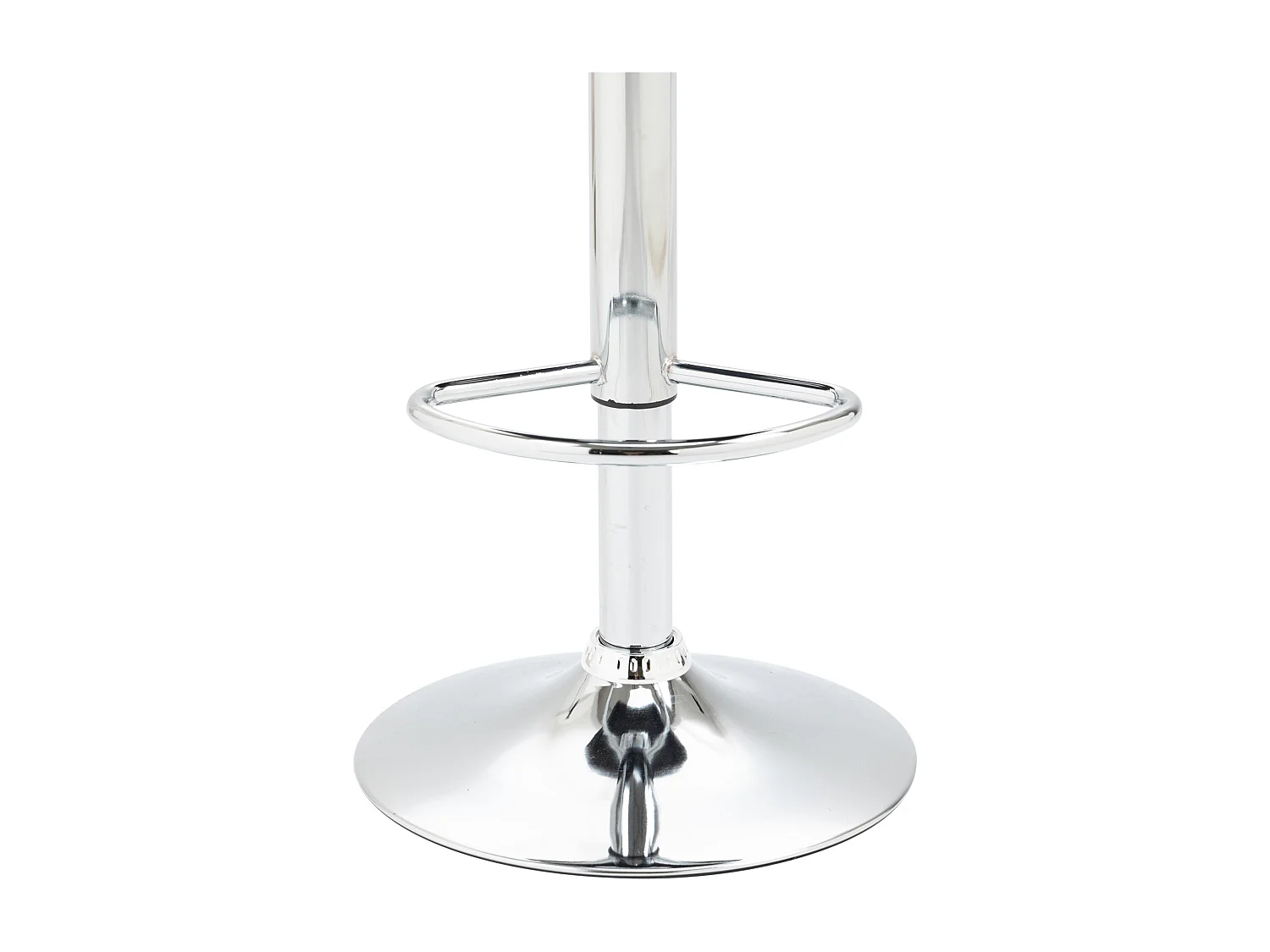 Tabouret de bar - Velours & Chrome - Gris - Braga