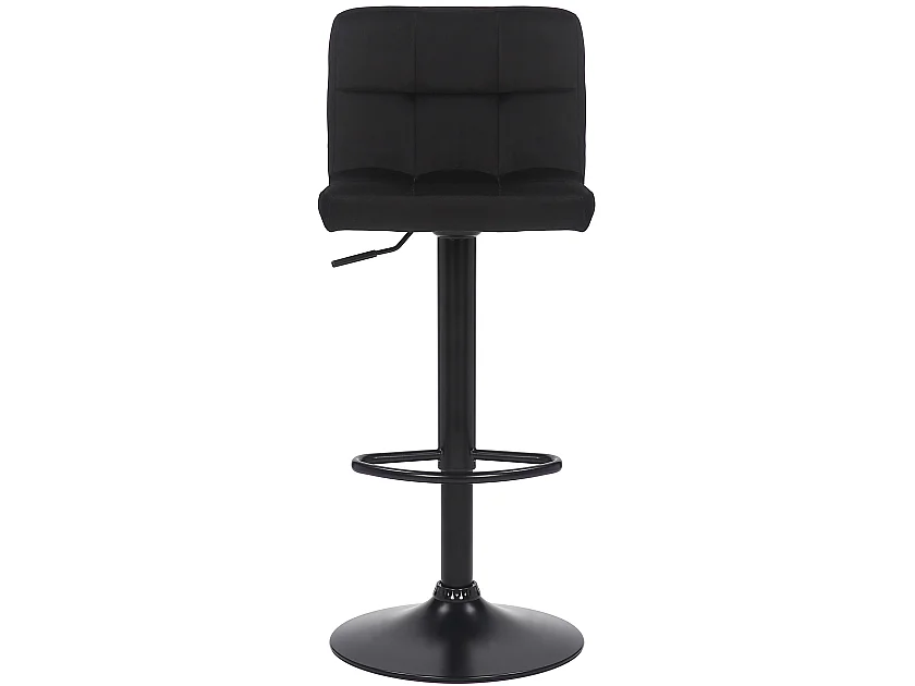 Lot de 2  Tabouret de bar - Velours & Blanc - Noir - Feni