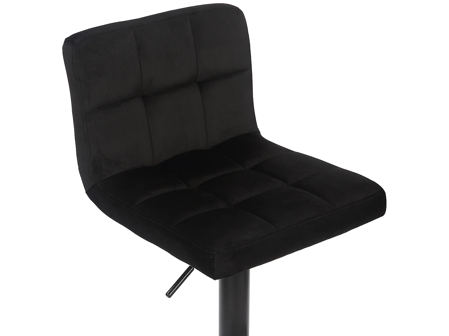 Lot de 2  Tabouret de bar - Velours & Blanc - Noir - Feni