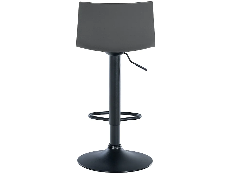 Tabourets de bar - Plastique & Métal noir mat - Gris - Branford