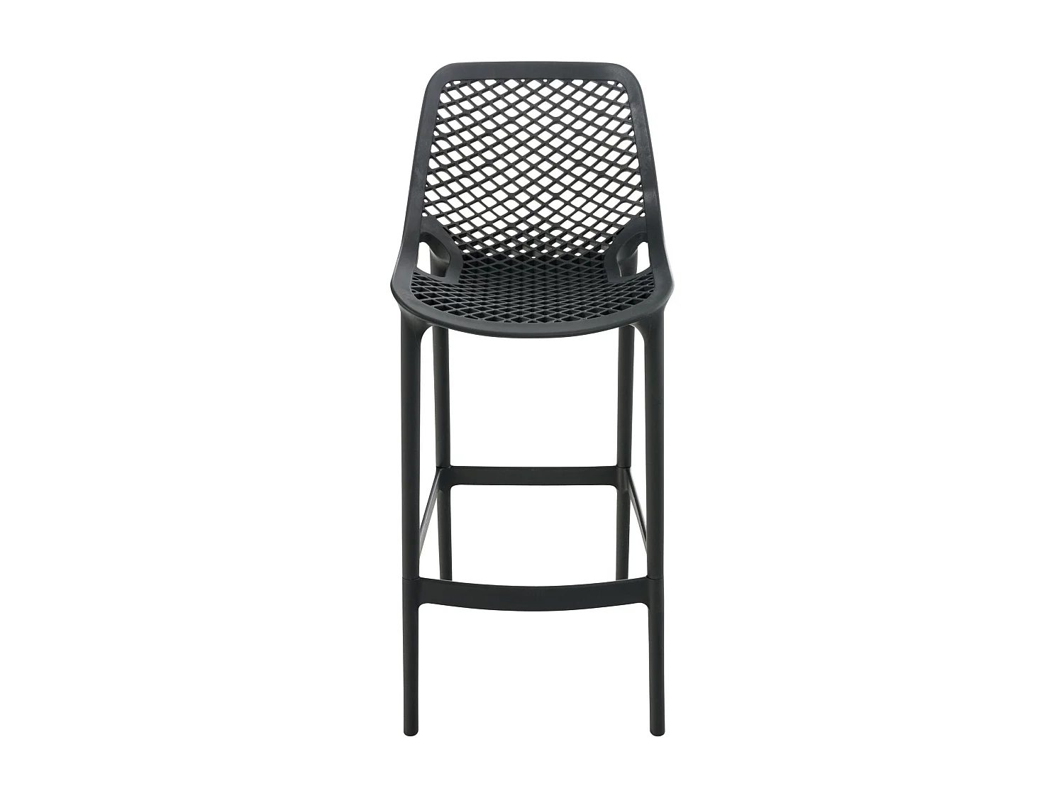 Lot de 2  Tabouret de bar - Plastique - Noir - Air