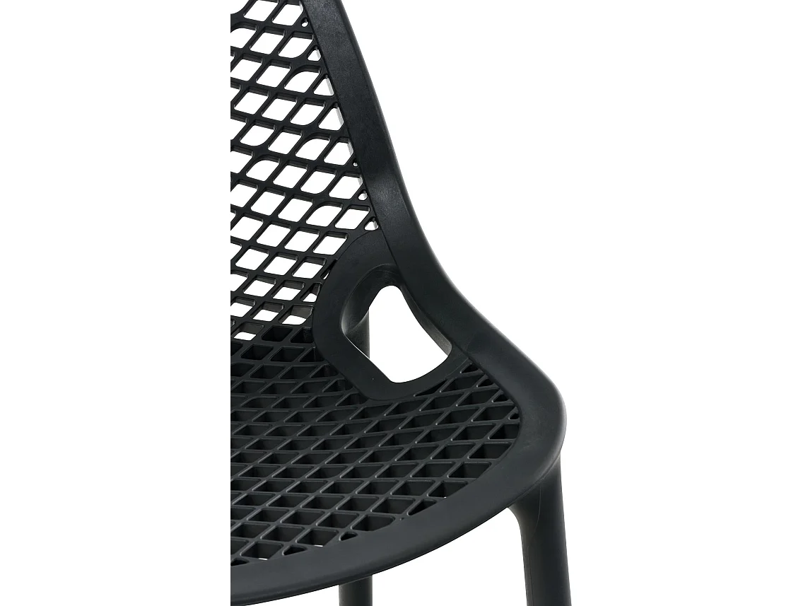 Lot de 2  Tabouret de bar - Plastique - Noir - Air