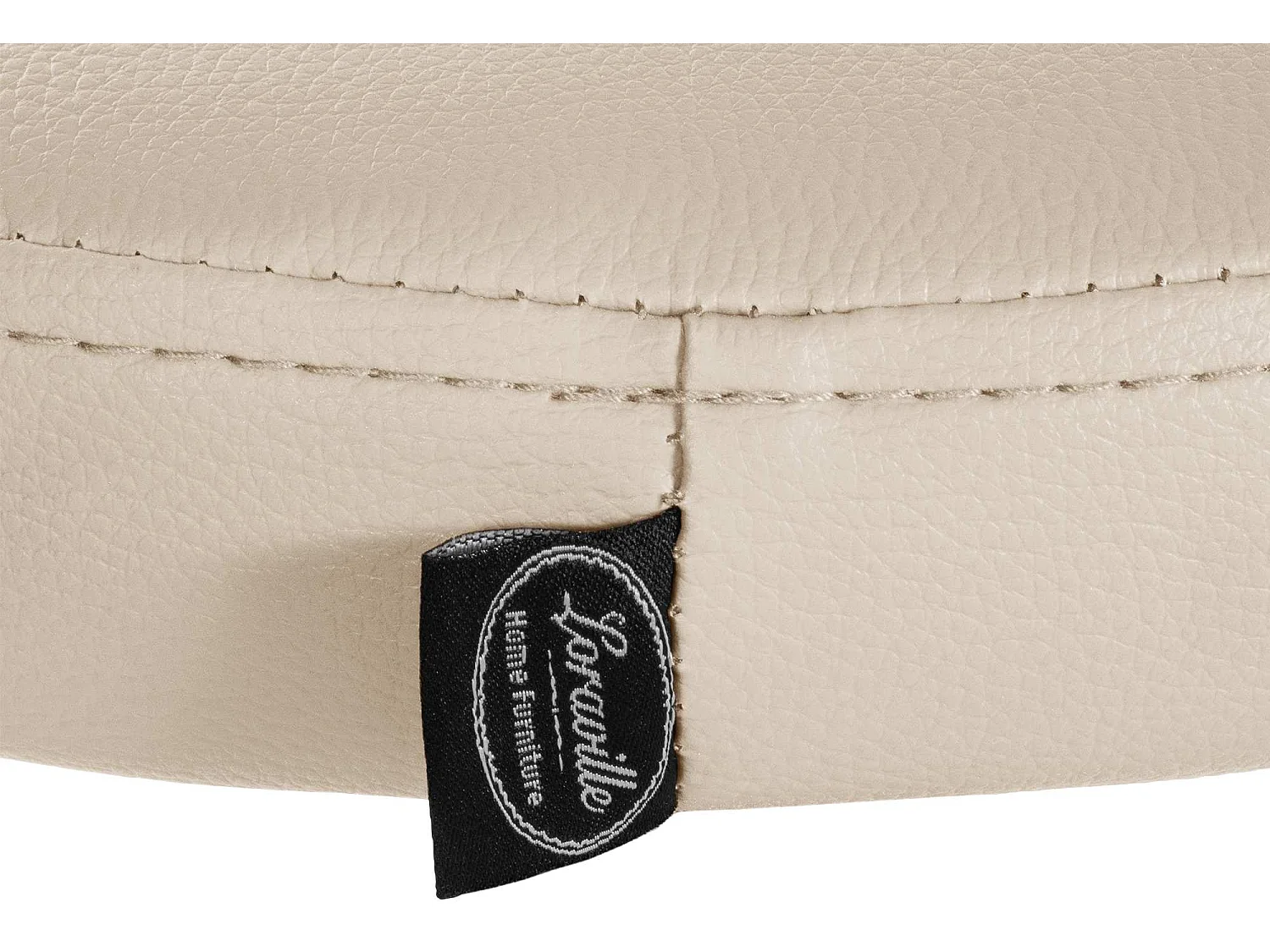 Barhocker - Kunstleder & chrom - creme - Ponte