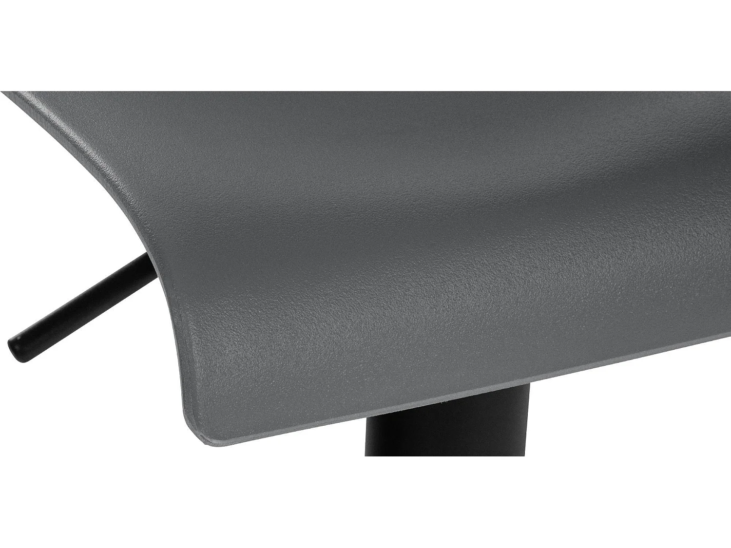 Lot de 2  Tabouret de bar - Plastique & Métal - Gris - Branford