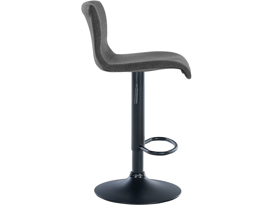 Barkruk -  & Metaal mat zwart - donkergrijs - Branford