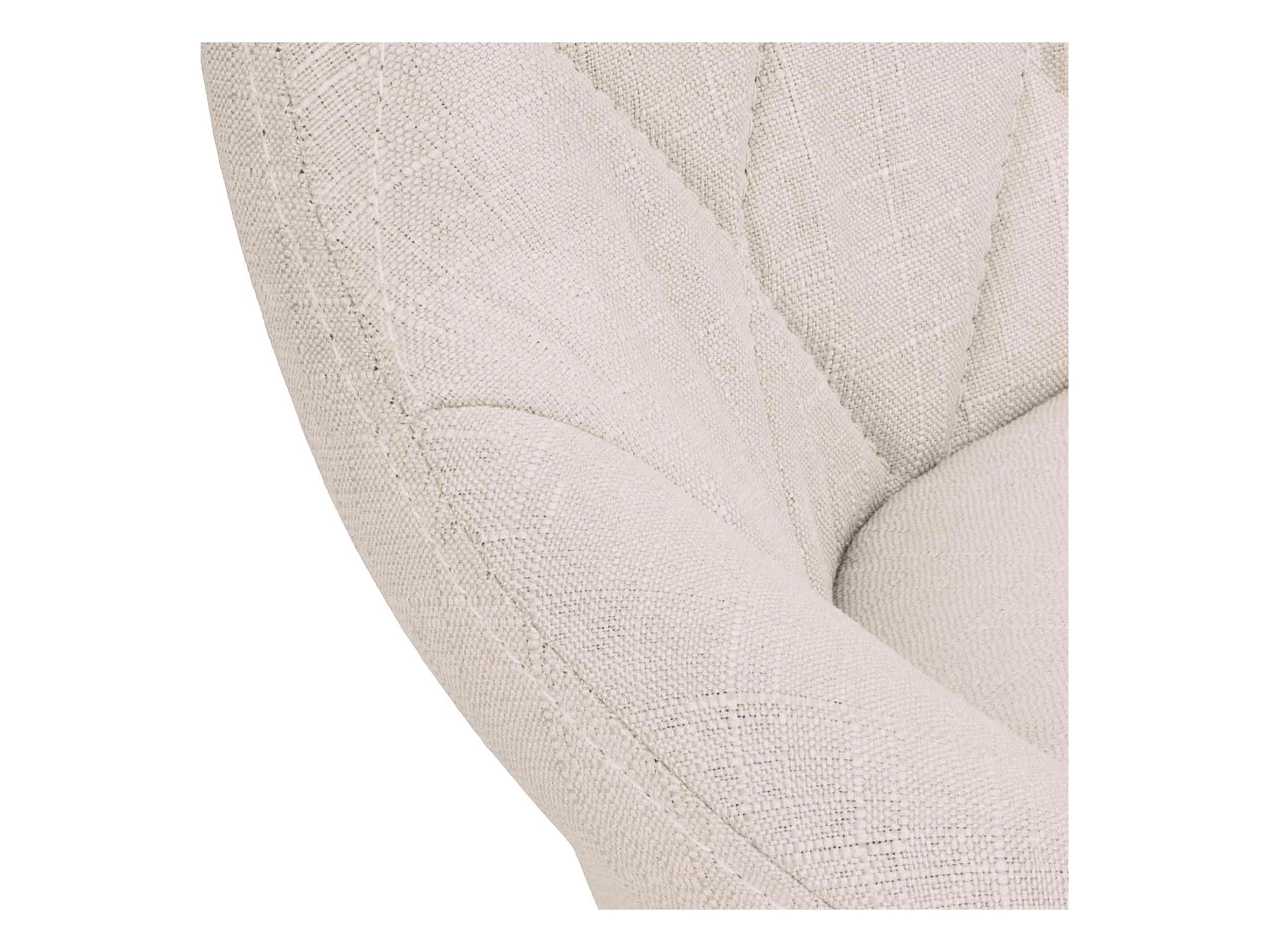 Barhocker - Stoff & chrom - creme - Lazio