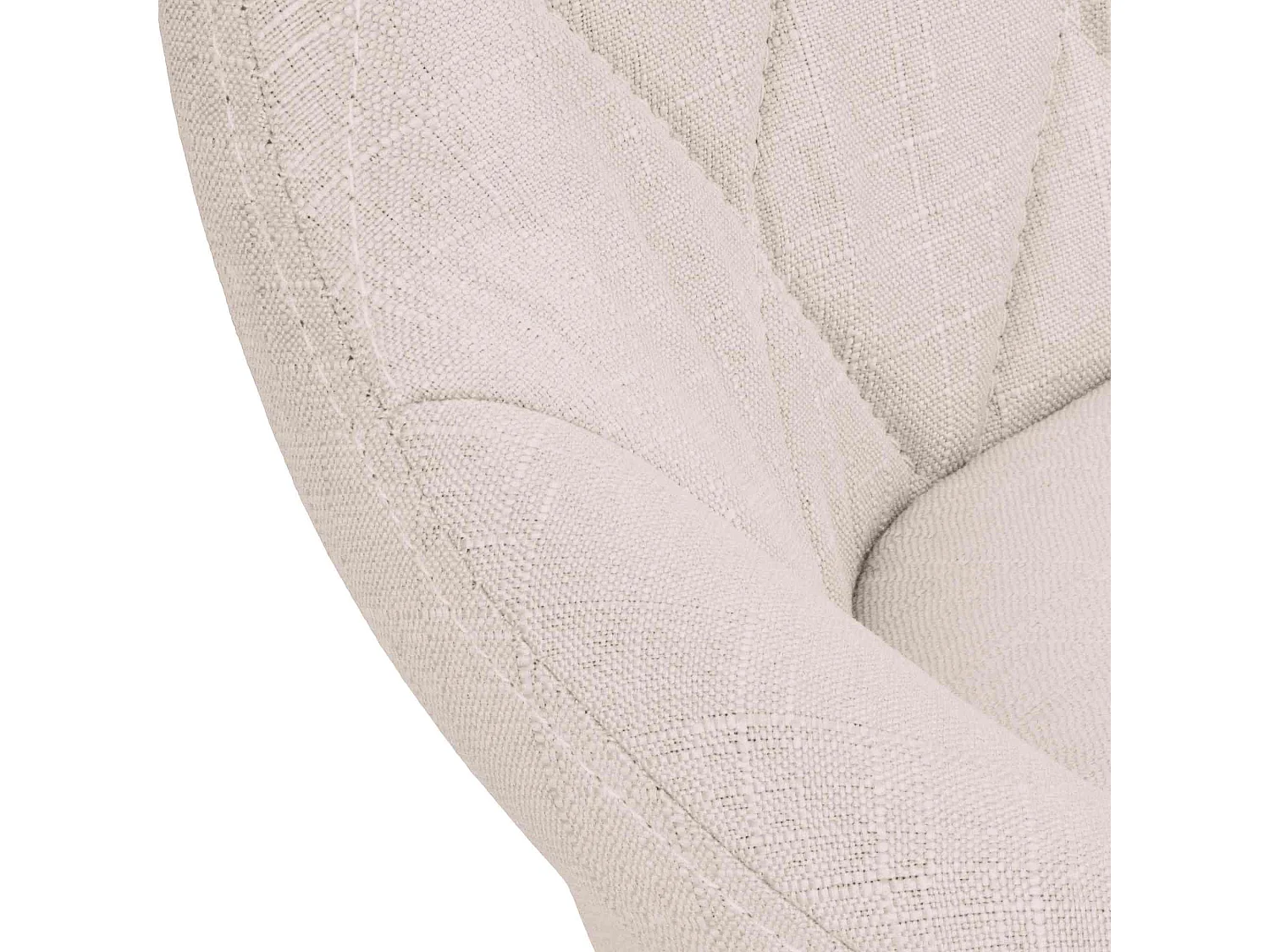 Barhocker - Stoff & chrom - creme - Lazio