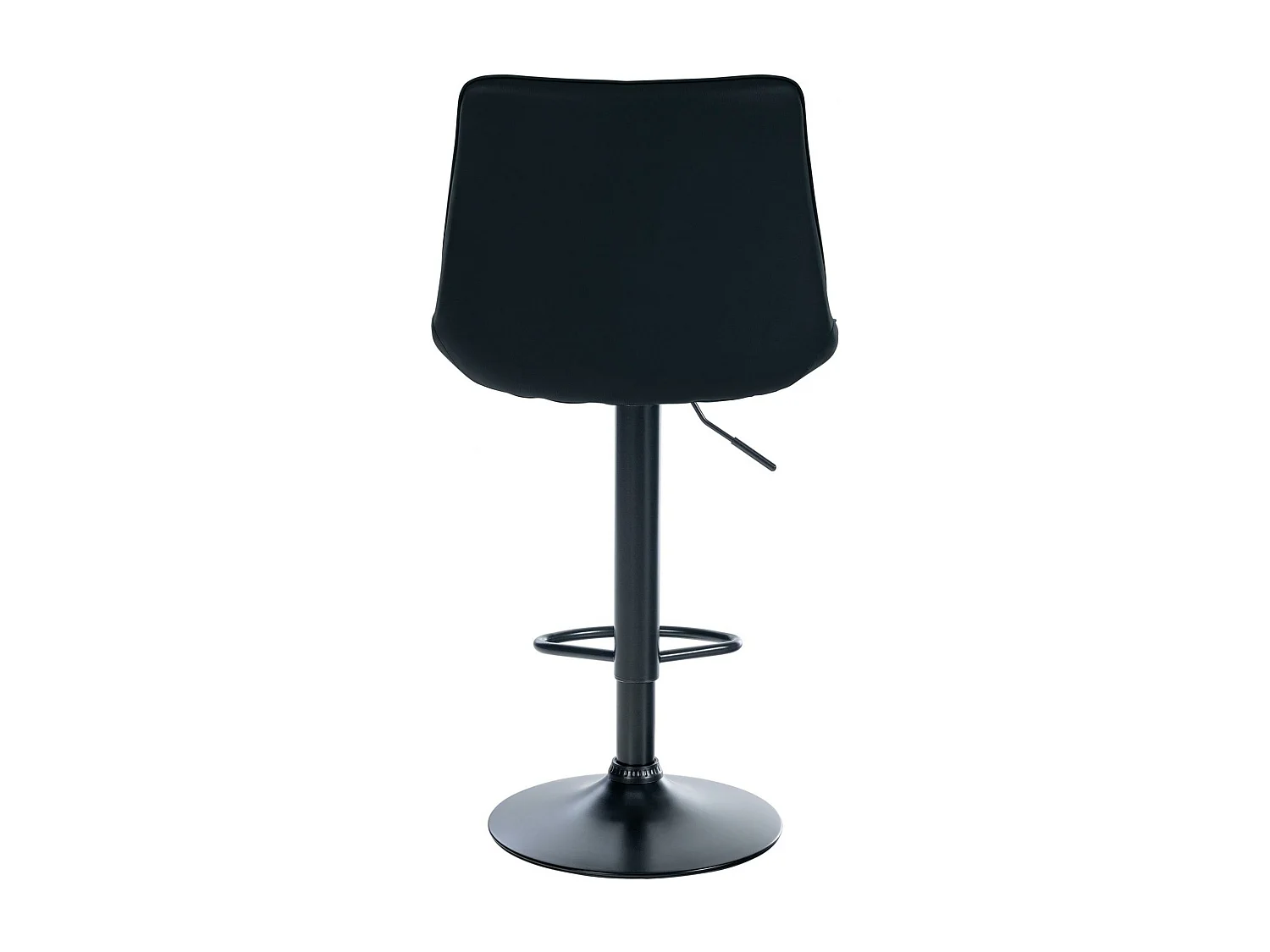 Tabouret de bar - Similicuir & Noir - Noir - Toni