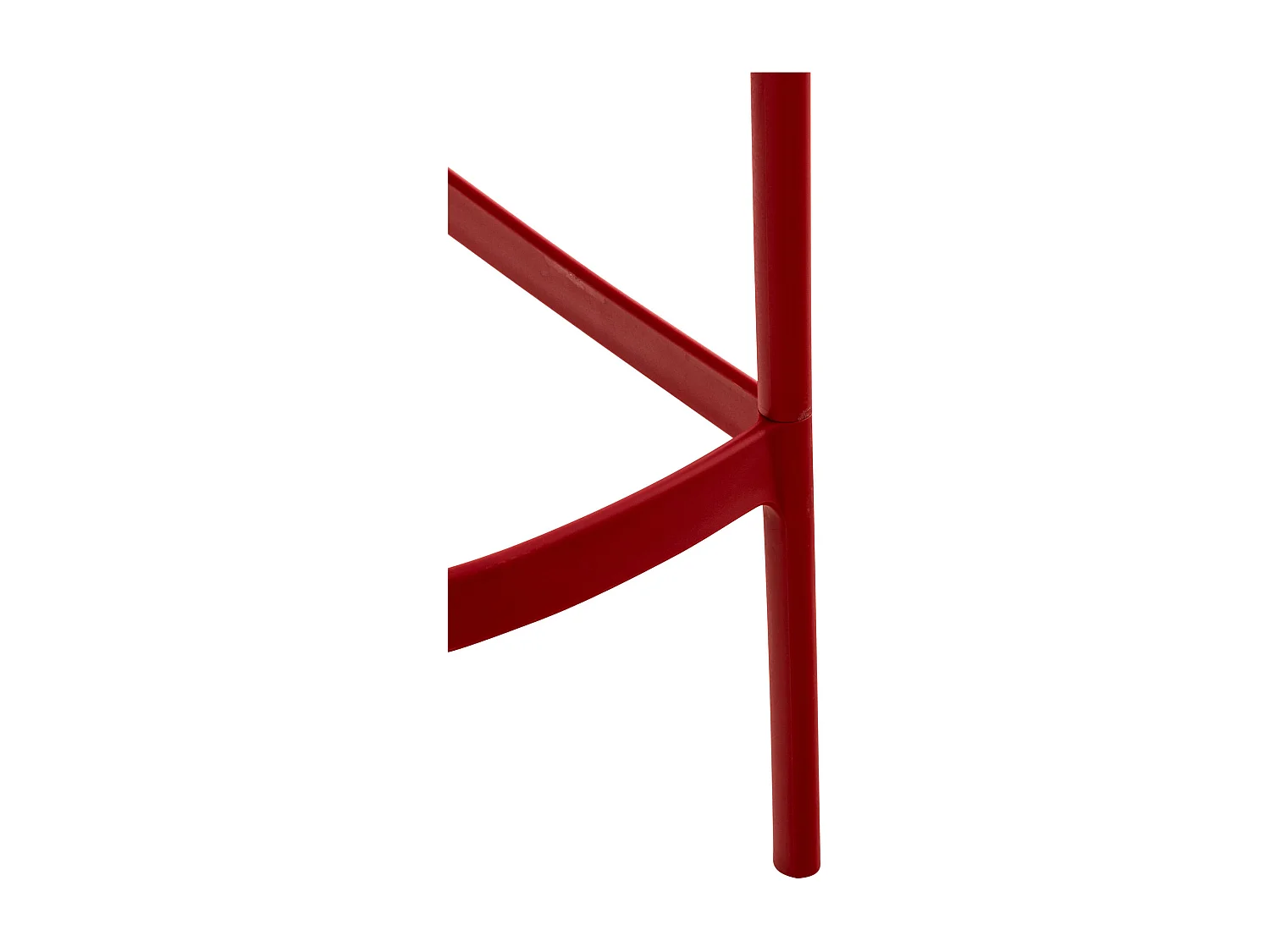 Lot de 2  Tabouret de bar - Plastique - Rouge - Air