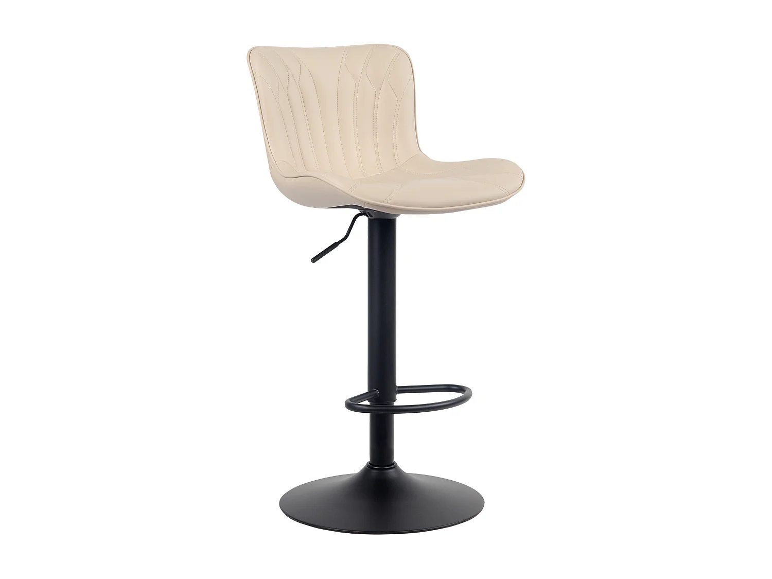 Barhocker - Kunstleder - creme - Linus