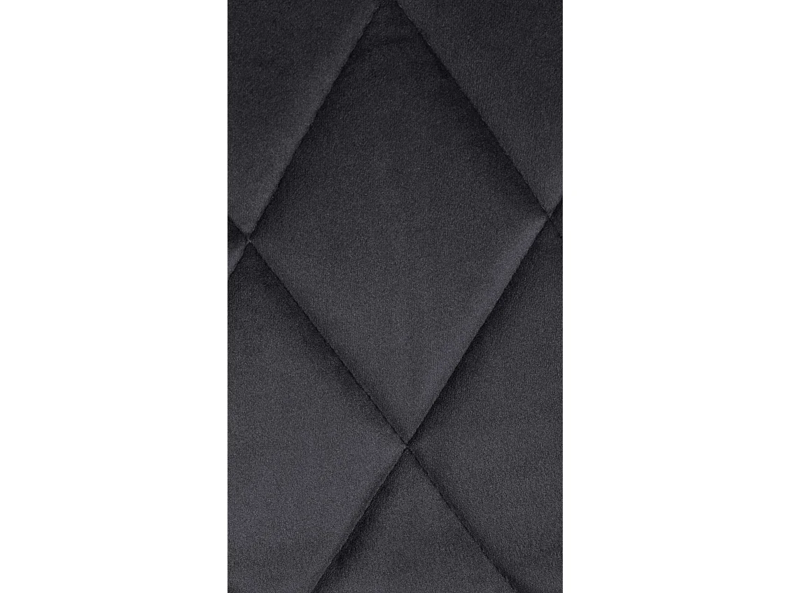 Tabouret de bar - Tissu & Chrome - Gris foncé - Lazio