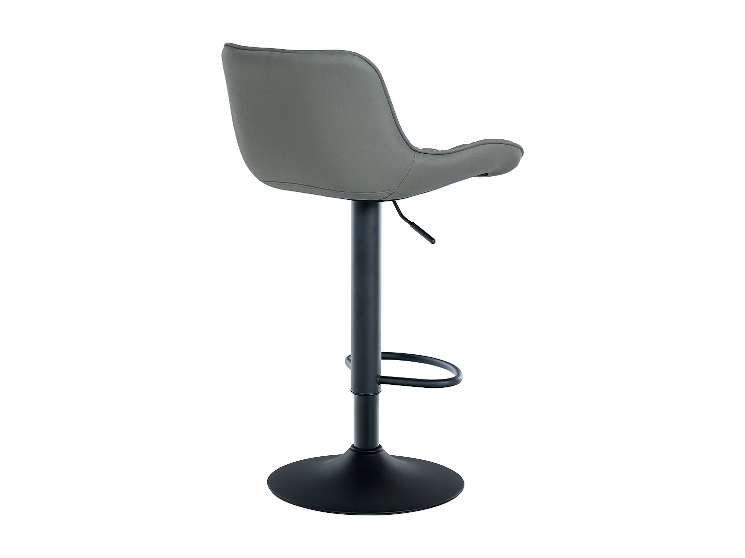 Tabouret de bar - Similicuir - Gris - Minosa