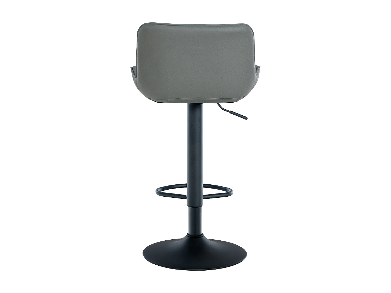 Tabouret de bar - Similicuir - Gris - Minosa