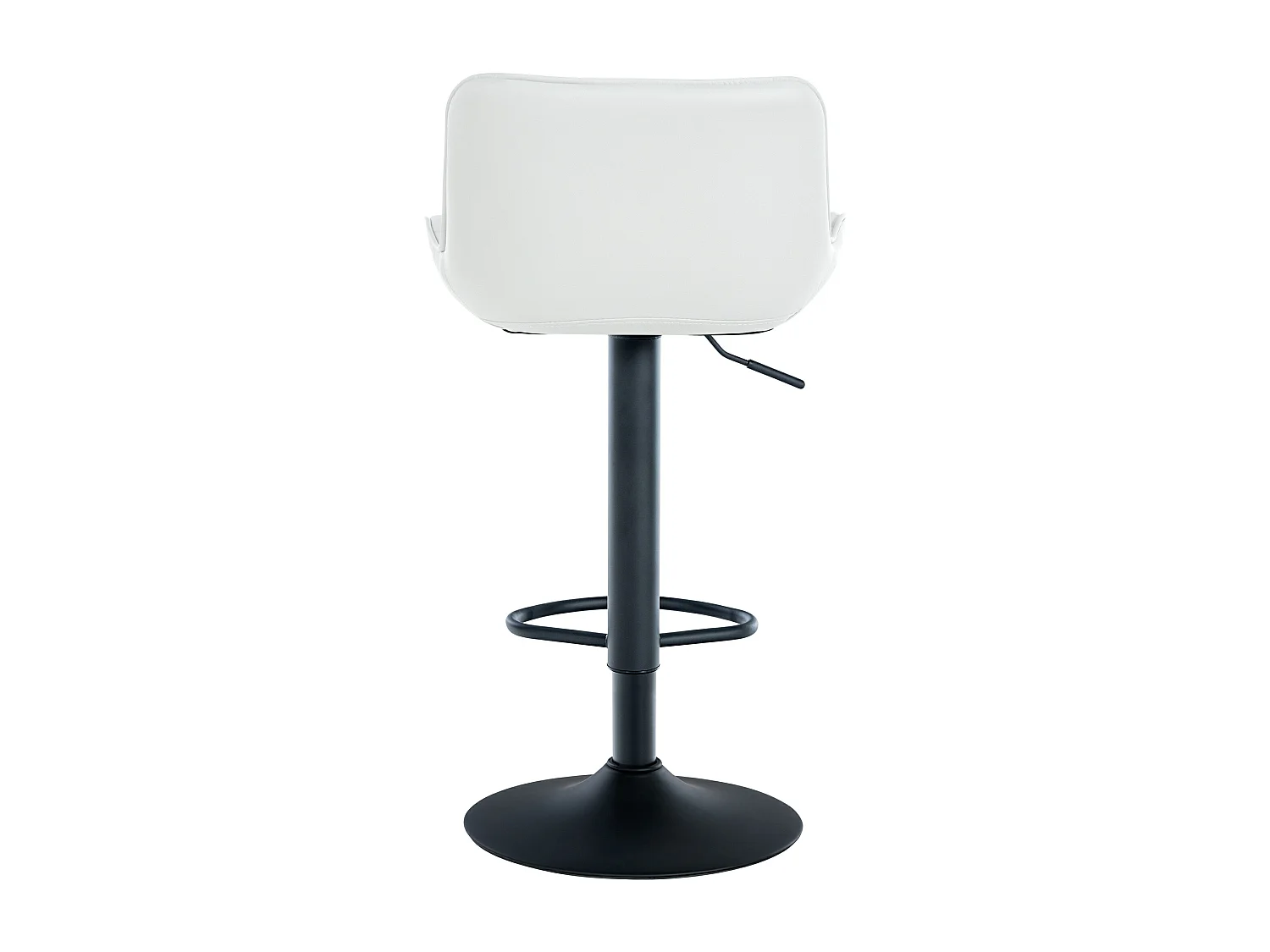 Tabouret de bar - Similicuir - Blanc - Minosa