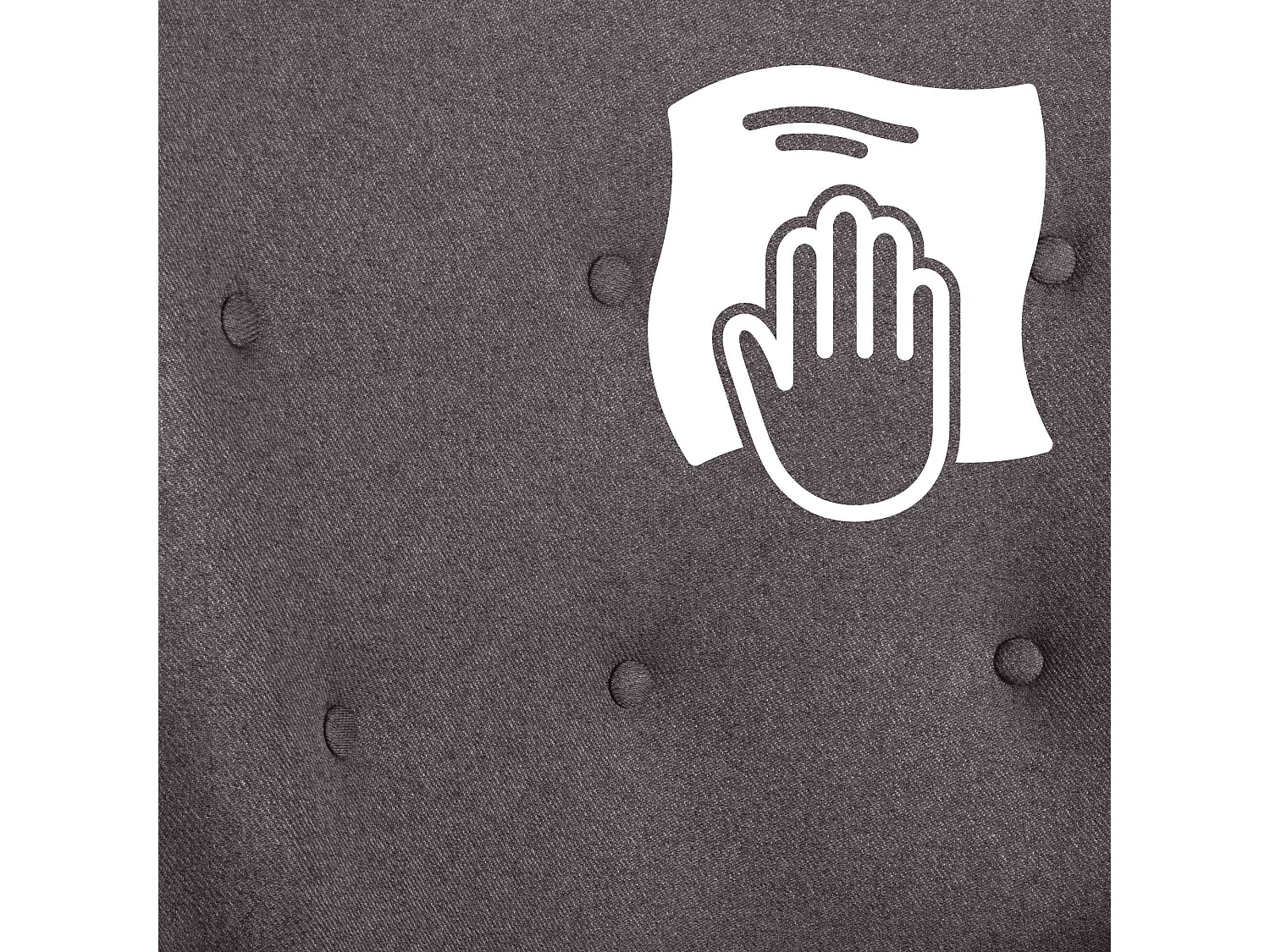 Chaise à bascule - Tissu & Métal - Gris foncé - Sanka