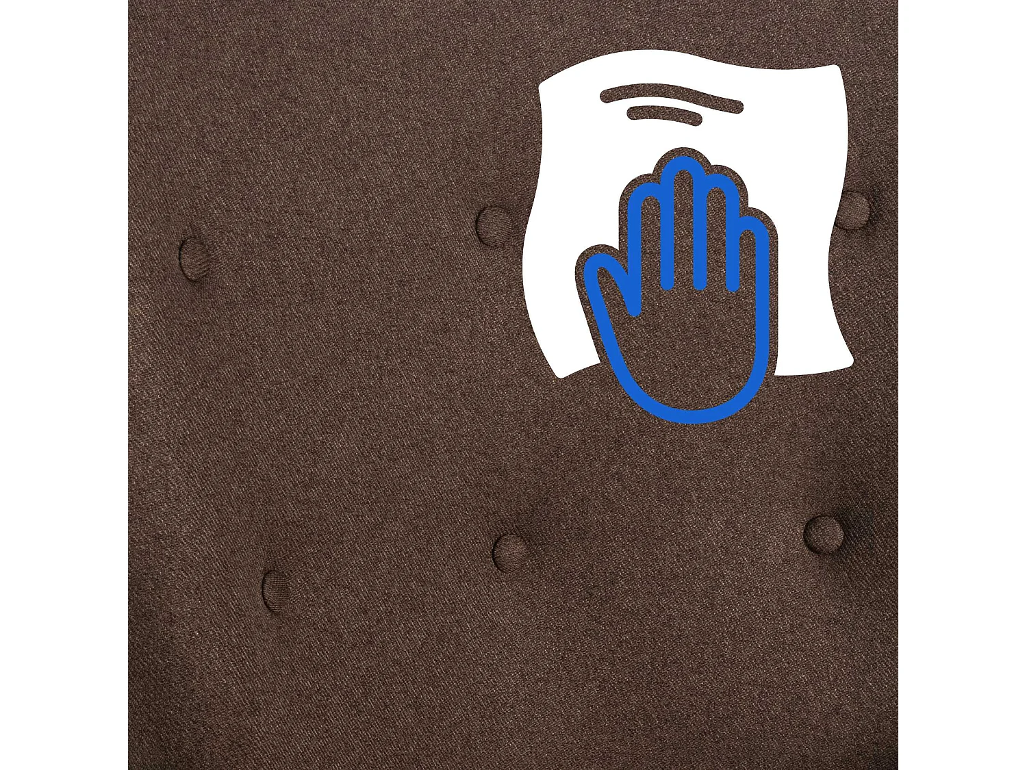 Schommelstoel - Stof & Metaal - bruin - Sanka