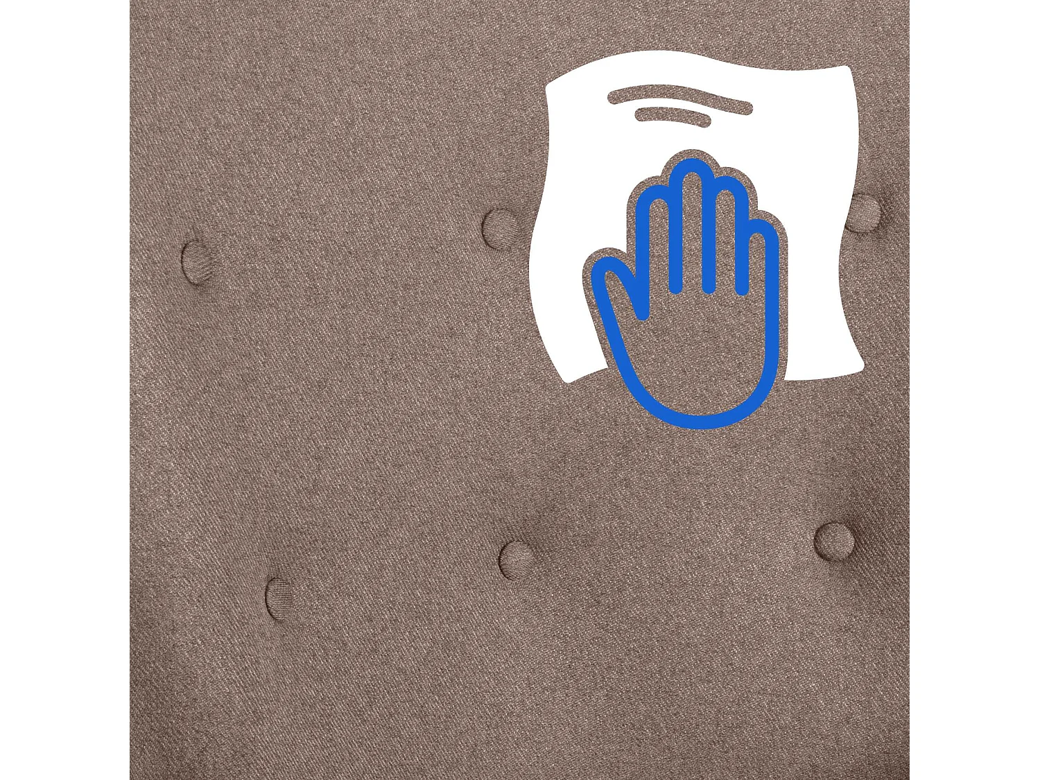 Schommelstoel - Stof & Metaal - taupe - Sanka